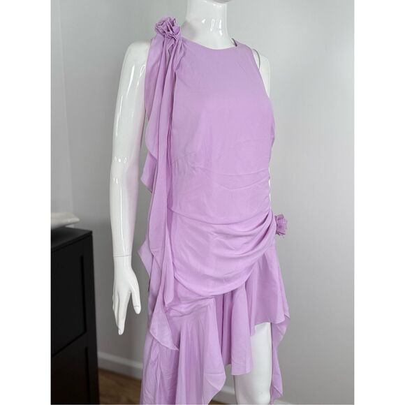 Bardot Lilac Mini Dress - Picture 7 of 13